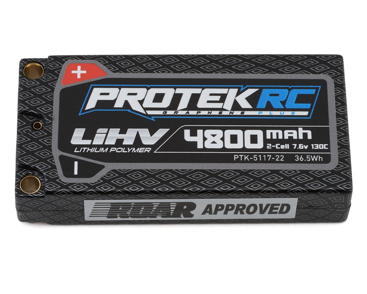 ProTek RC 2S 130C Low IR Si-Graphene + HV LCG Shorty LiPo Battery (7.6V/4800mAh) (PTK-5117-22)
