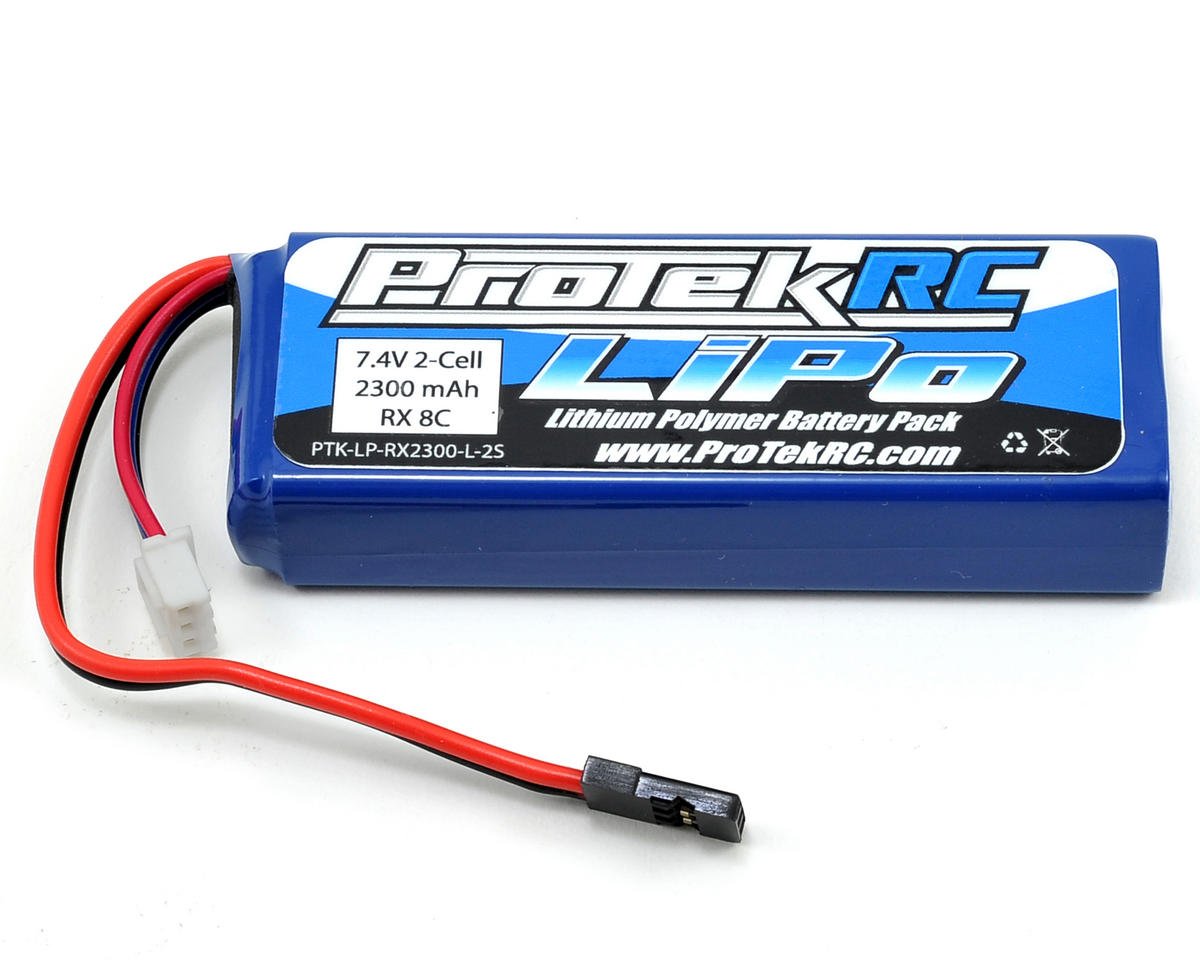 ProTek RC LiPo Receiver Battery Pack (Mugen/AE/8ight-X) (7.4V/2300mAh) (PTK-5196)