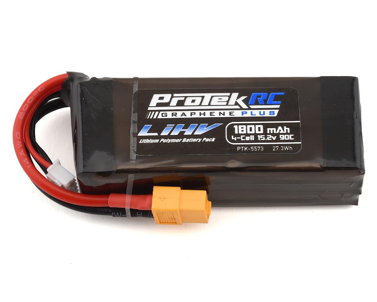ProTek RC 4S 90C Si-Graphene + HV LiPo Battery w/XT60 Connector (15.2V/1800mAh) (PTK-5573)