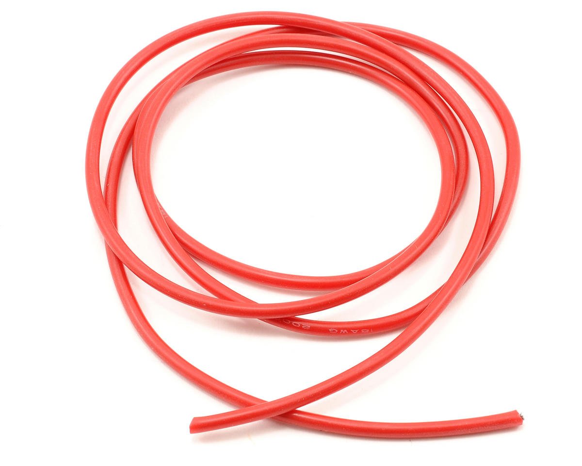 ProTek RC Silicone Hookup Wire (Red) (1 Meter) (18AWG) (PTK-5606)
