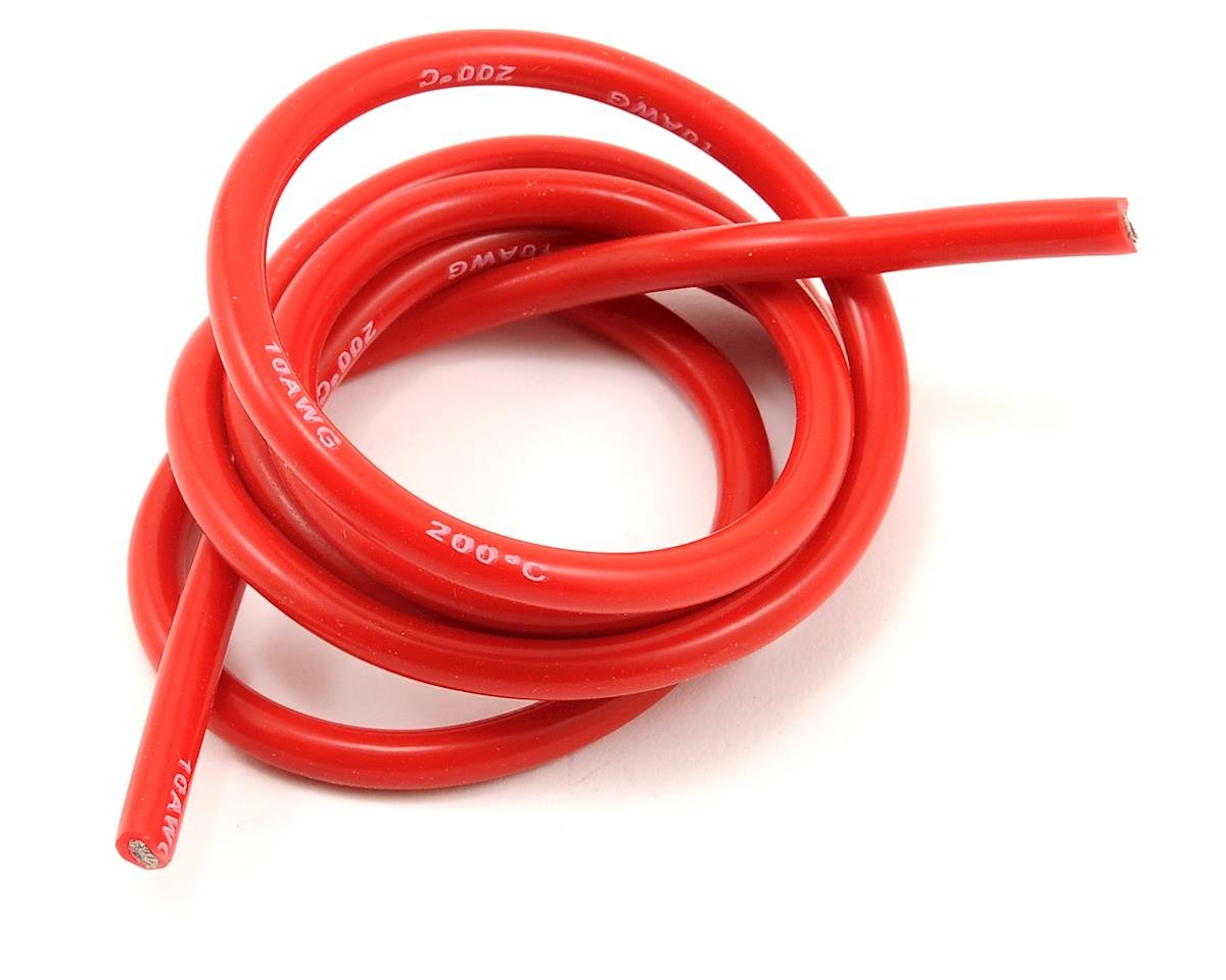 ProTek RC Silicone Hookup Wire (Red) (1 Meter) (10AWG) (PTK-5610)