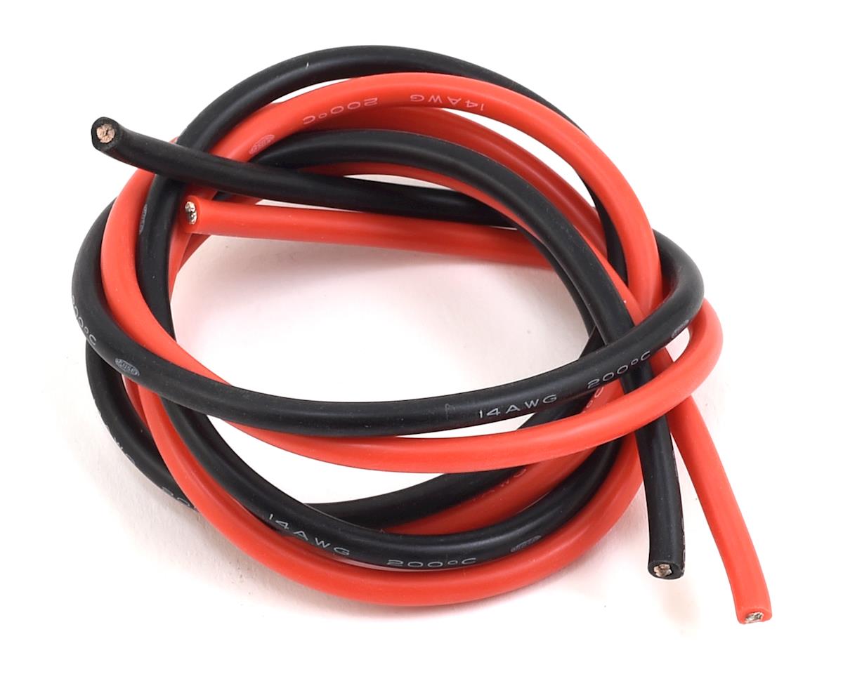 ProTek RC Silicone Hookup Wire (Red & Black) (2' Each) (14AWG) (PTK-5615)