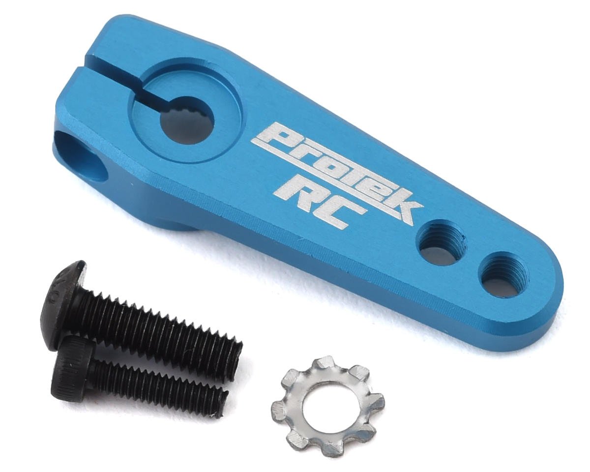 ProTek RC Aluminum Flat Clamping Servo Horn (Blue) (25T-ProTek) (PTK-7823)