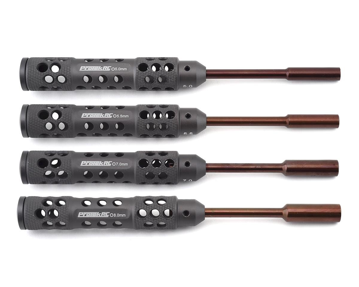 ProTek RC "TruTorque SL" 4-Piece Metric Nut Driver Set (5.0, 5.5, 7.0, 8.0mm) (PTK-8282)