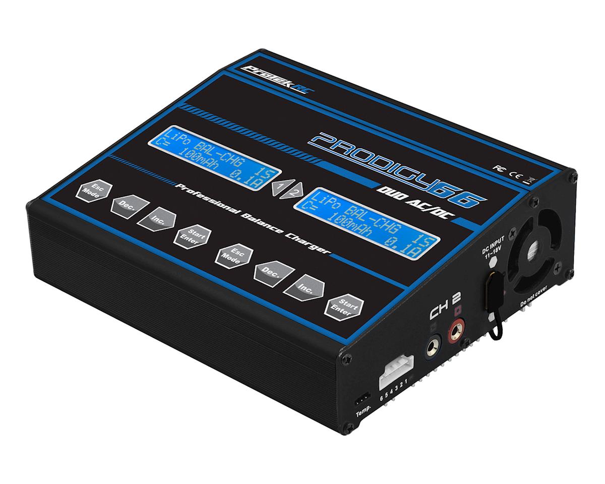 ProTek RC "Prodigy 66 Duo AC/DC" LiHV/LiPo Battery Balance Charger (PTK-8523)