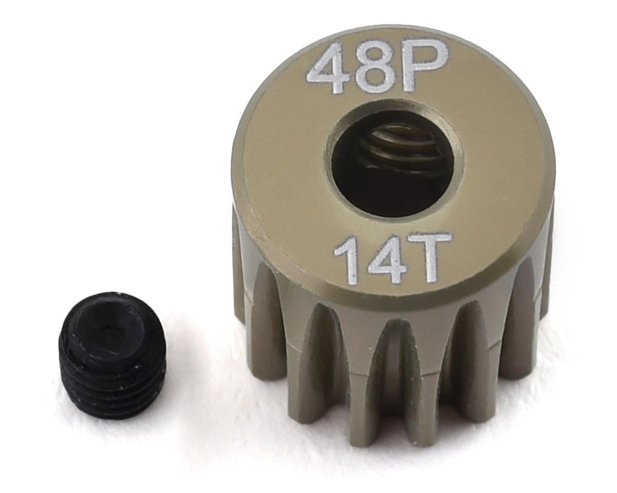 ProTek RC 48P Lightweight Hard Anodized Aluminum Pinion Gear (3.17mm Bore) (14T) (PTK-8601)