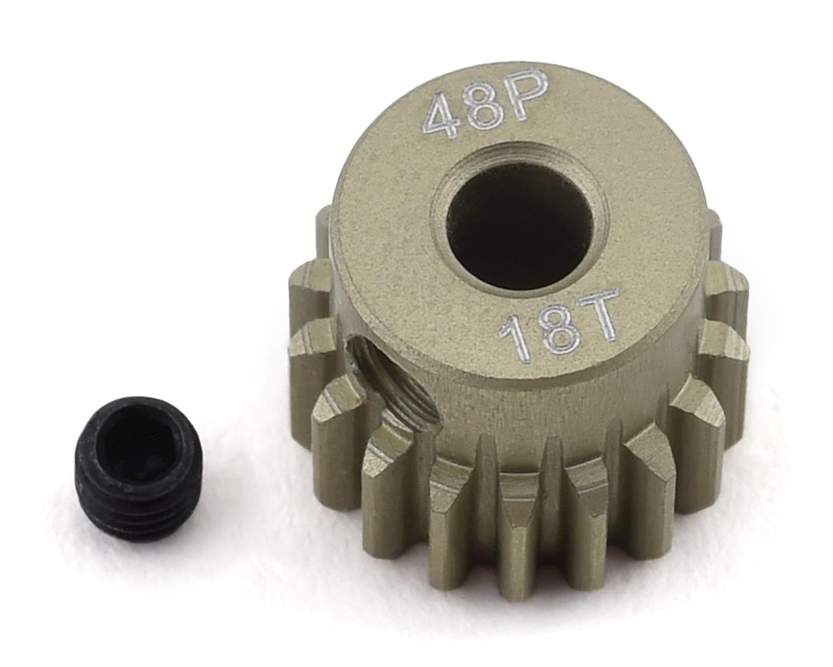 ProTek RC 48P Lightweight Hard Anodized Aluminum Pinion Gear (3.17mm Bore) (18T) (PTK-8605)