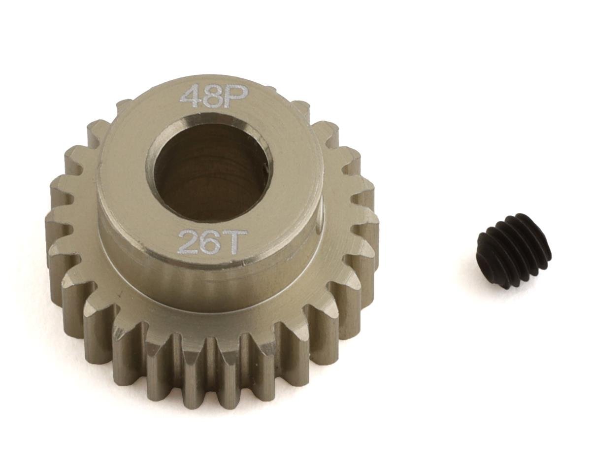 ProTek RC 48P Lightweight Hard Anodized Aluminum Pinion Gear (5.0mm Bore) (26T) (PTK-8646)