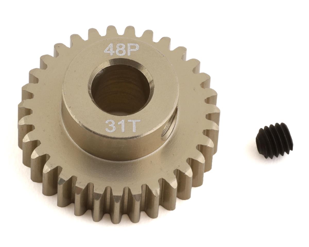 ProTek RC 48P Lightweight Hard Anodized Aluminum Pinion Gear (5.0mm Bore) (31T) (PTK-8651)