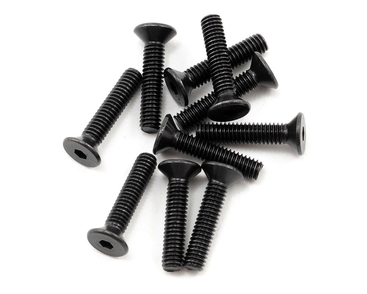ProTek RC 2.5x12mm "High Strength" Flat Head Screws (10) (PTK-H-2104)