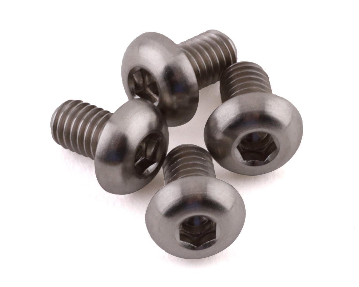 ProTek RC 3x5mm "Grade 5" Titanium Button Head Hex Screw (4) (PTK-T-5097)