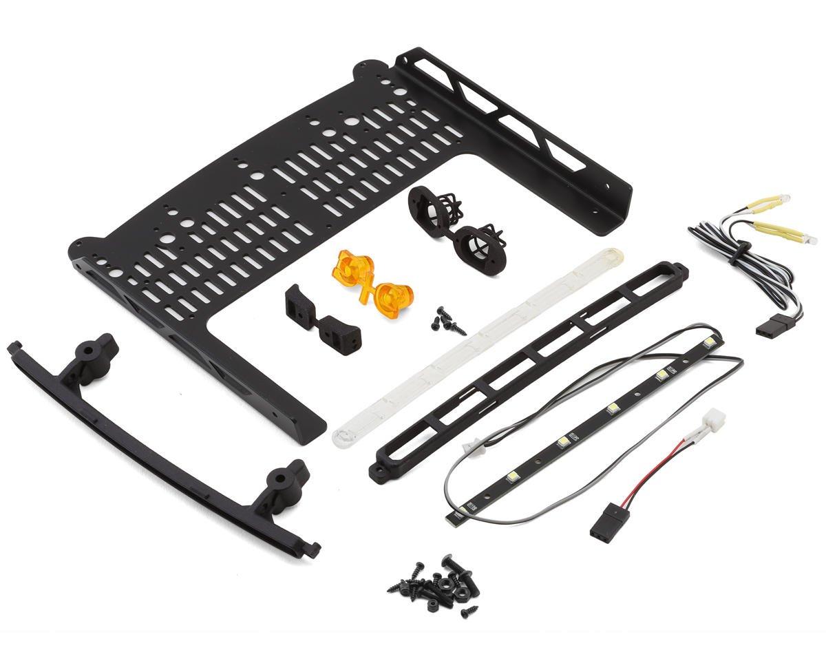 RC4WD TRX-6 Ultimate RC Hauler Scale Roof Rack w/ LED Light Bar & Warning Light (RC4VVVC1437)