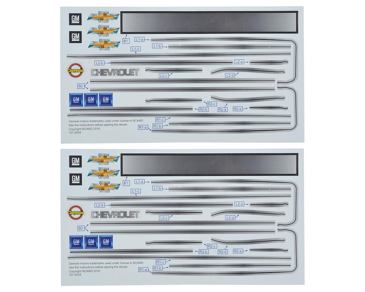RC4WD Chevrolet Blazer Decal Sheet Set (RC4ZB0123)