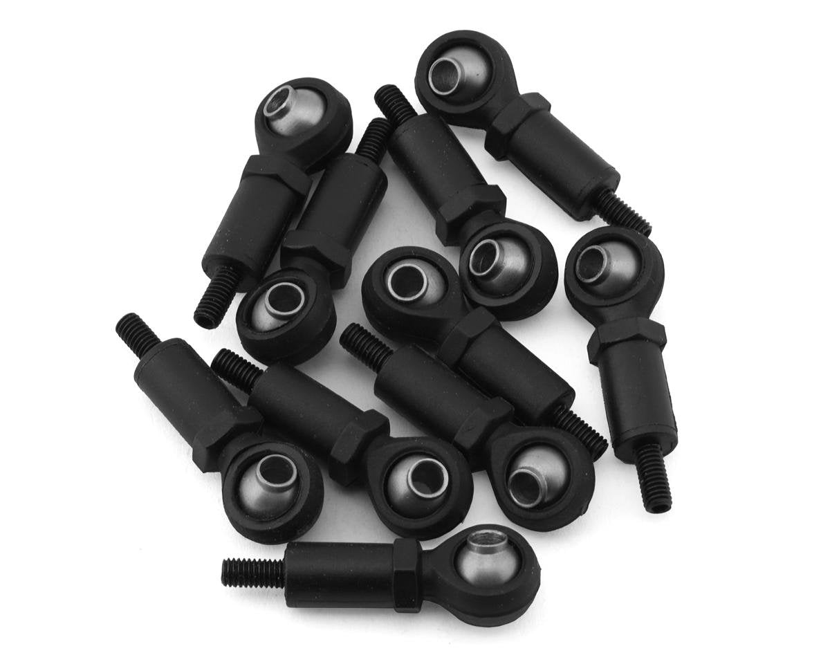 RC4WD Miller Motorsports Pro Rock Racer Plastic Straight Rod Ends (10) (RC4ZS2211)