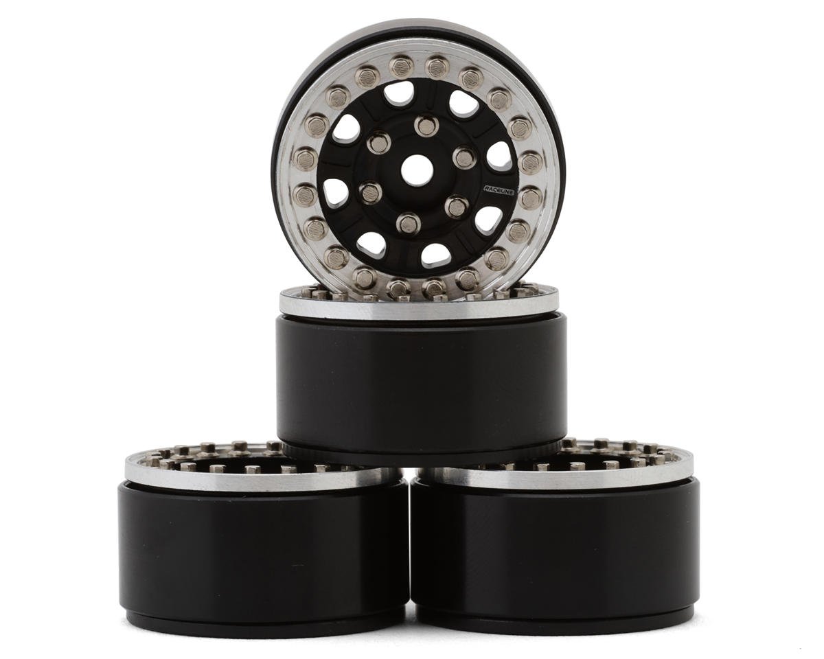 RC4WD Raceline 1.0 Monster Beadlock Wheels V2 (Silver/Black) (4) (RC4ZW0062)