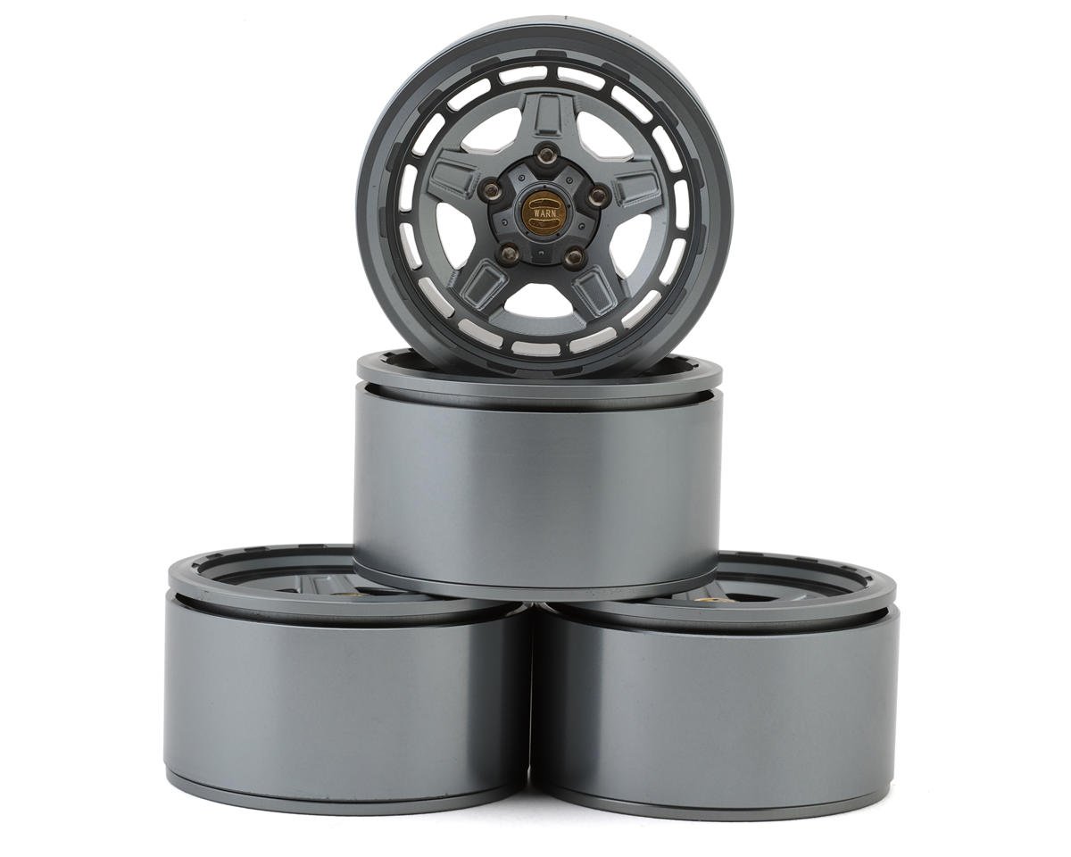 RC4WD Warn 1.9" Epic Diamond Cutter Rock Crawler Beadlock Wheels (Gunmetal) (4) (RC4ZW0092)