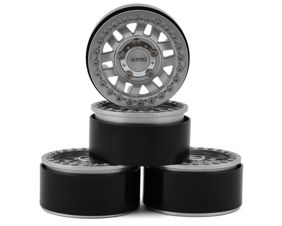RC4WD KMC Machete 1.7" Aluminum Beadlock Rock Crawler Wheels (Silver) (4) (RC4ZW0355)