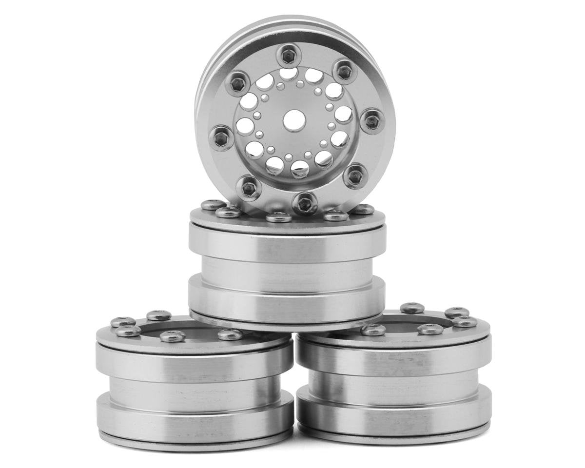 RC4WD Rage V2 1.0" Beadlock Wheels (Silver) (4) (RC4ZW0356)