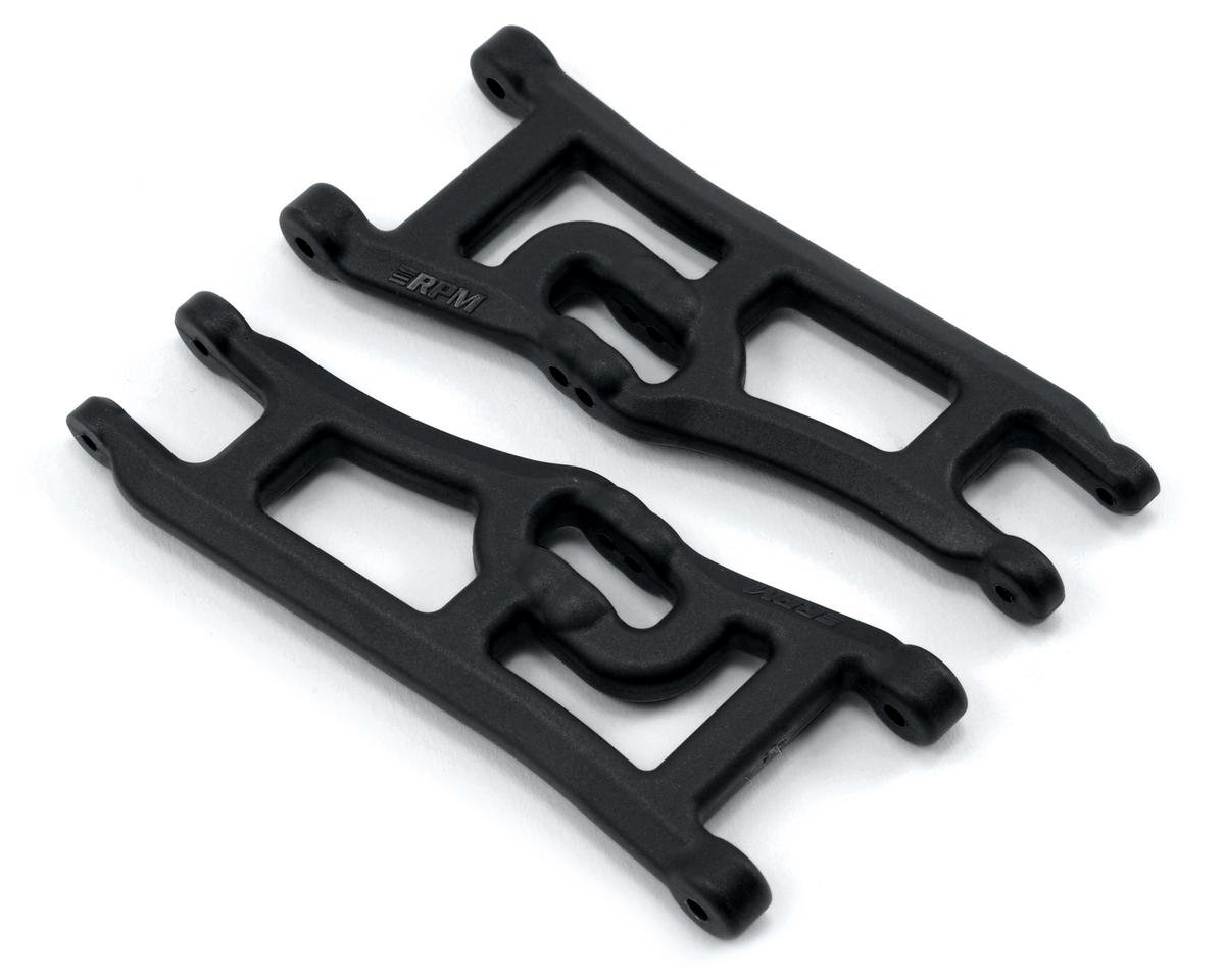 RPM Wide Front A-Arms for Traxxas Rustler/Stampede (Black) (2) (RPM70662)