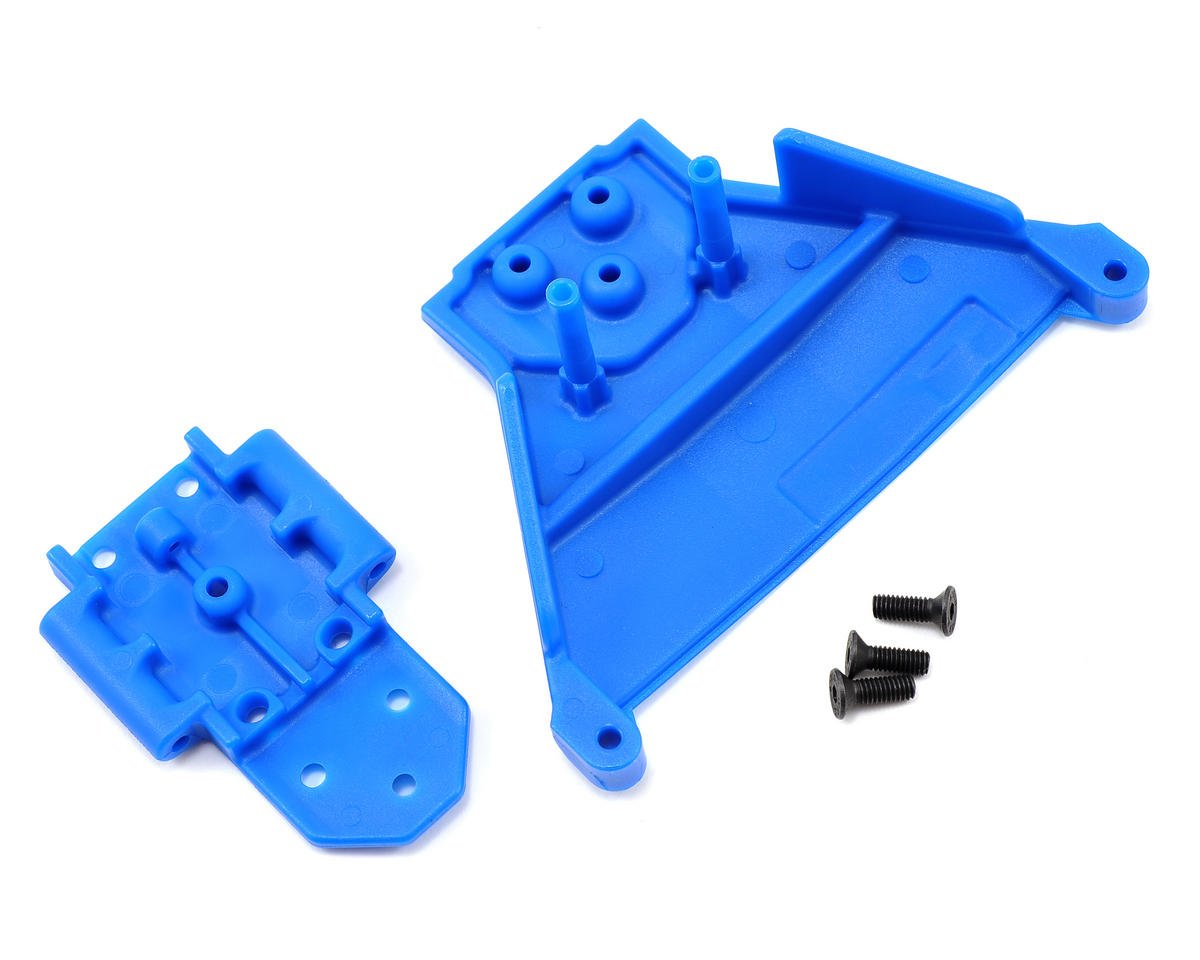 RPM Front Bulkhead for Traxxas Slash LCG 4x4 (Blue) (RPM73565)