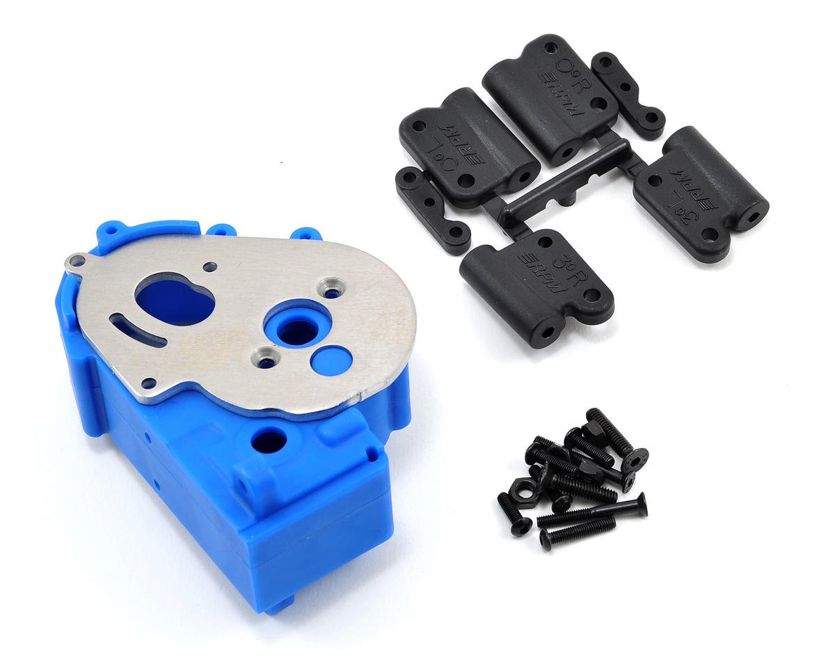 RPM Hybrid Gearbox Housing & Rear Mount Kit for Traxxas 2WD (Blue) (RPM73615)