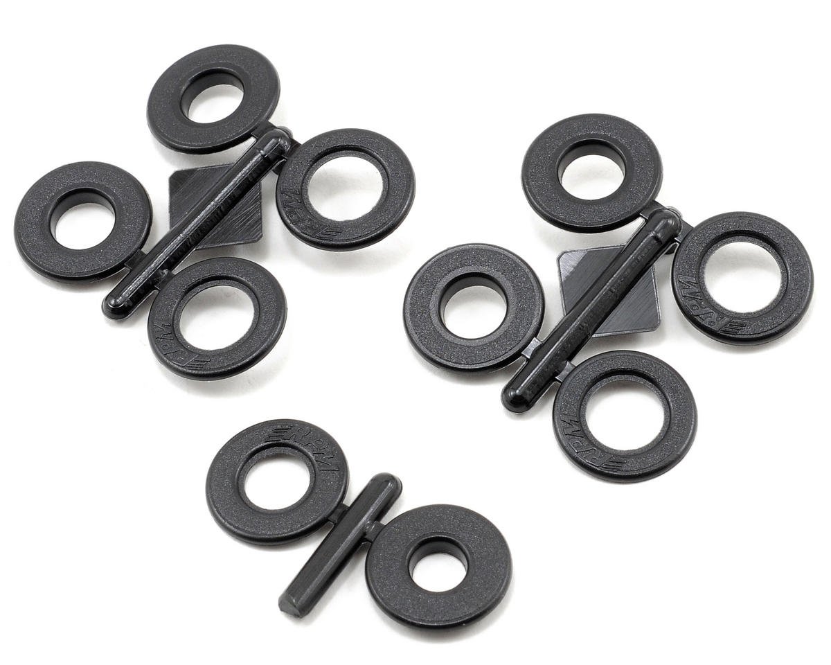 RPM 1/4" Snap-Tite Body Savers for Traxxas Nitro Slash (Black) (5) (RPM80332)