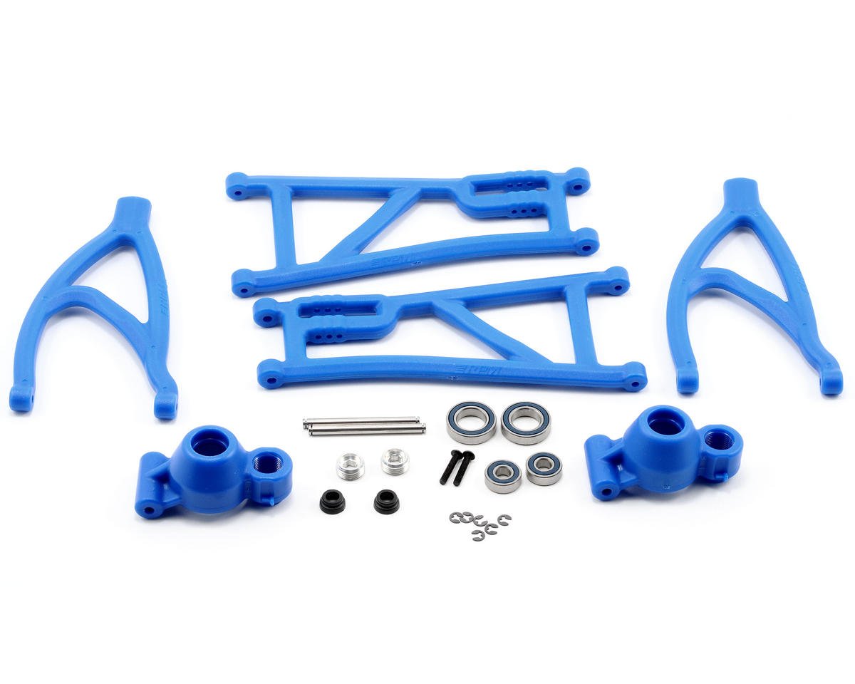 RPM True-Track Rear A-Arm Conversion Kit for Traxxas Revo (Blue) (RPM80565)