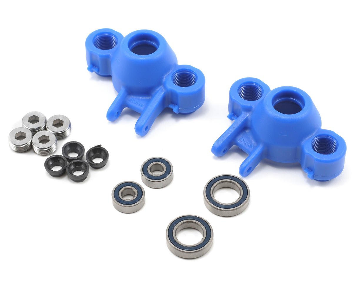 RPM Axle Carriers & Oversized Bearings for Traxxas Revo/Slayer (Blue) (2) (RPM80585)