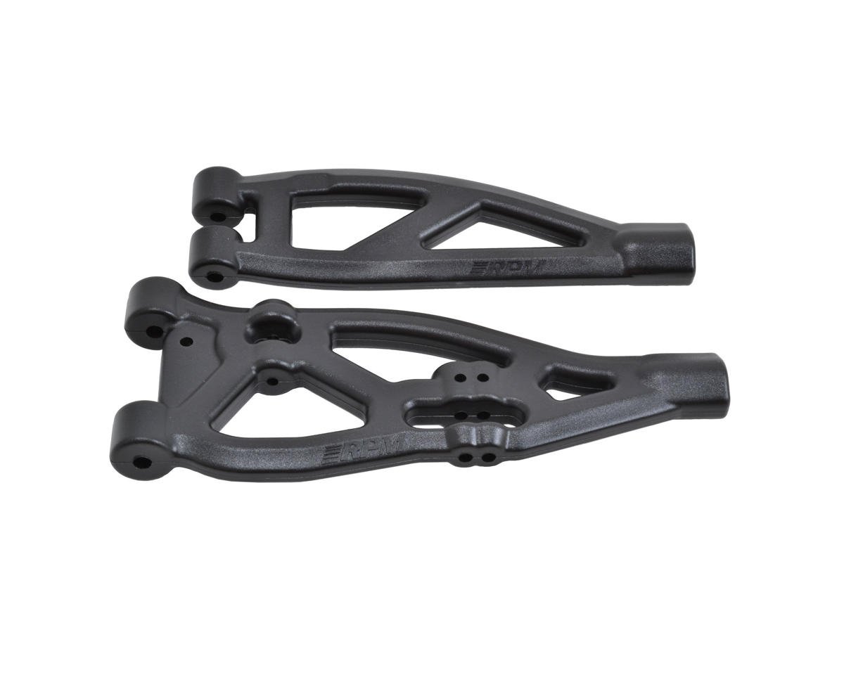 RPM Arrma Kraton/Outcast Front Upper & Lower Suspension Arm Set (Black) (RPM81482)