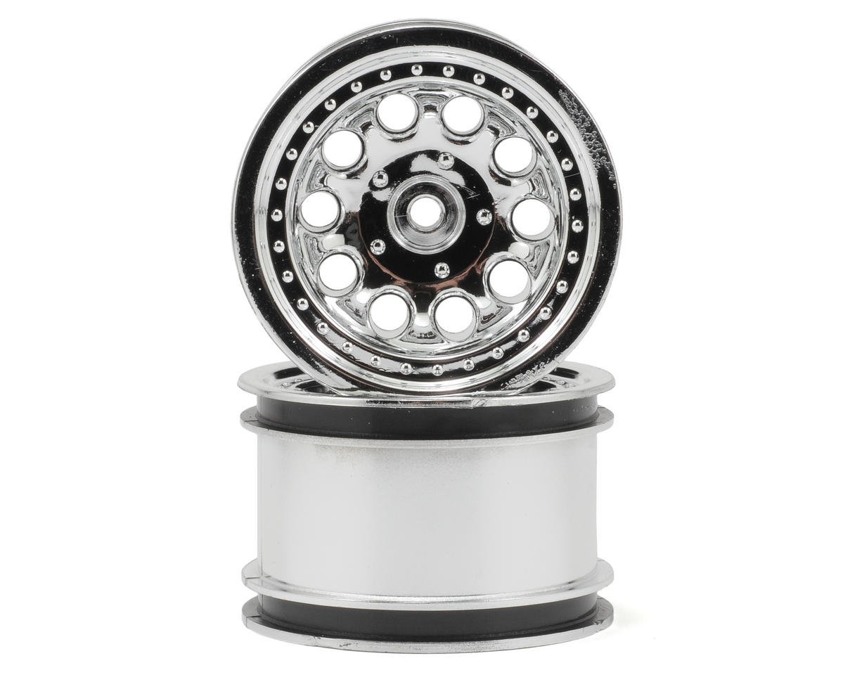RPM Revolver 2.2" Rock Crawler Wheels (2) (Chrome) (Narrow Wheelbase) (RPM82223)