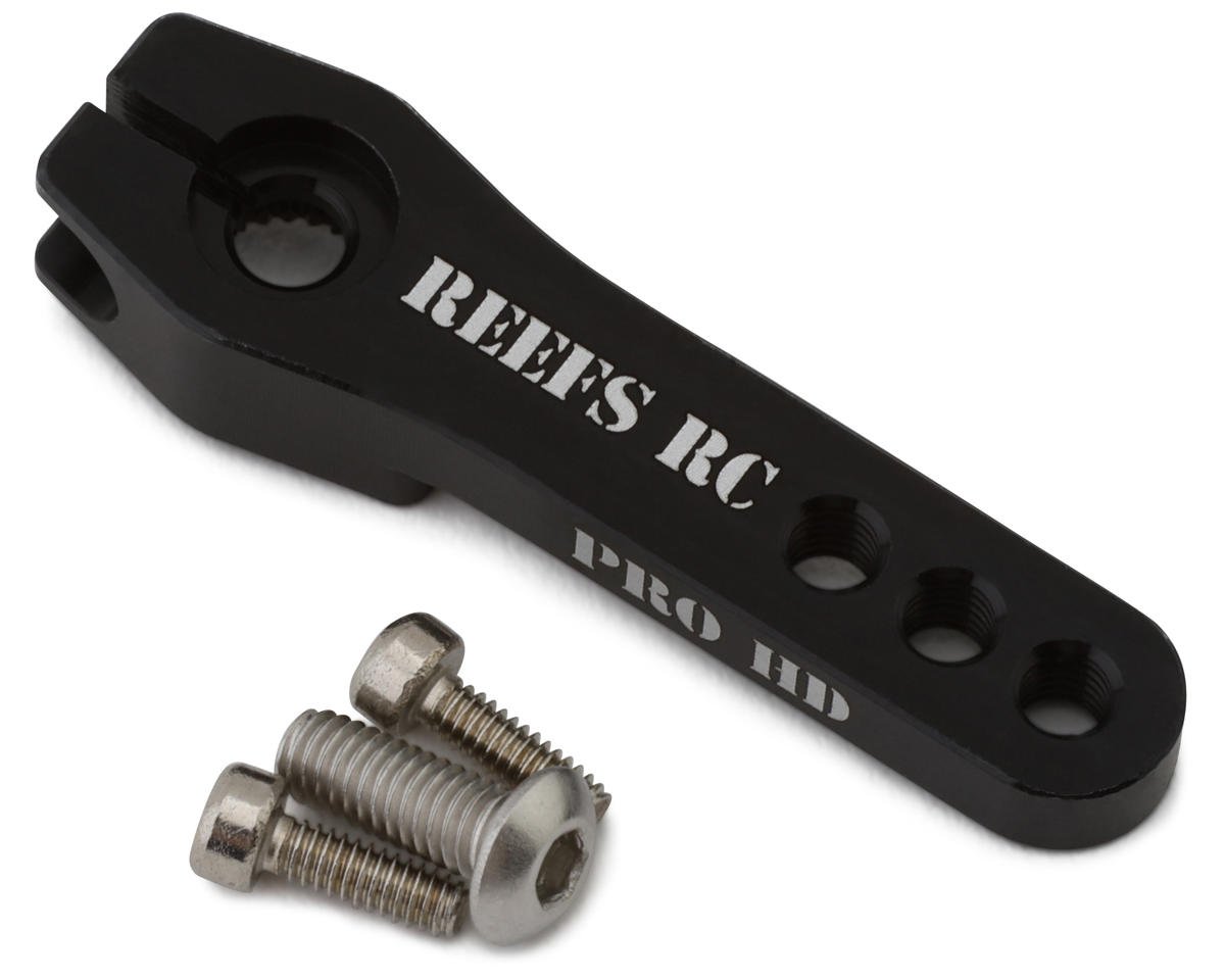 Reefs RC Pro HD Aluminum Servo Horn (Black) (25T) (SEHREEFS163)