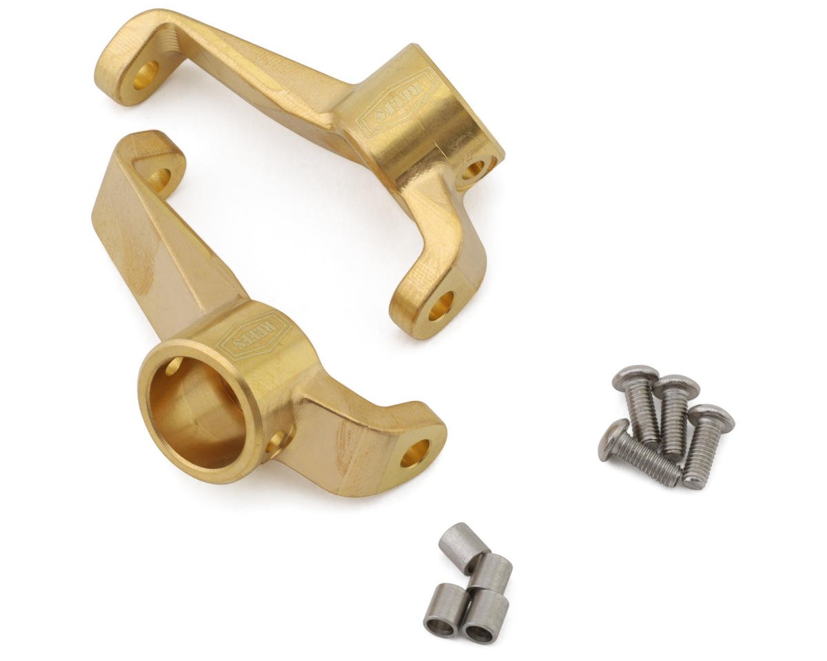 Reefs RC Axial SCX10 Pro Brass Front Portal C-Hubs (Gold) (2) (28g) (SEHREEFS174)