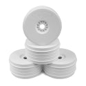 DE RACING - White Speedline Plus Buggy Wheels for 1/8 Buggy (4pcs) (DERPSB8W)