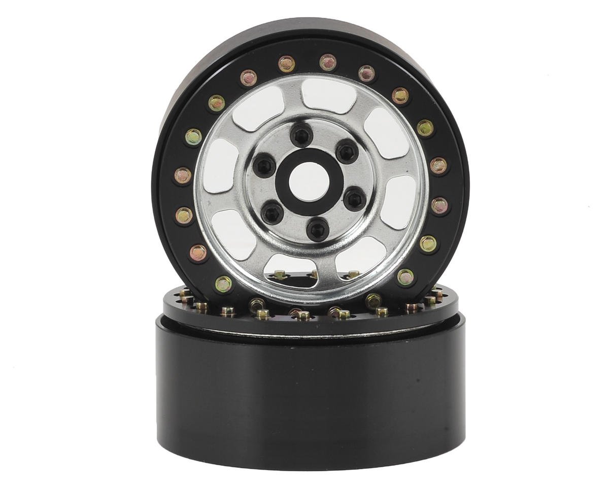SSD RC Trail 1.9" Steel Beadlock Crawler Wheels (Silver) (2) (SSD00079)