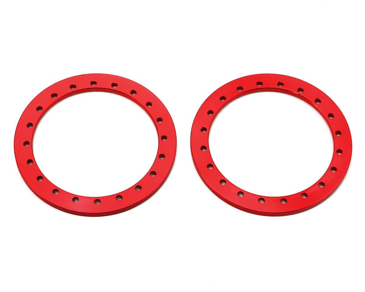 SSD RC 1.9"" Aluminum Beadlock Rings (Red) (2) (SSD00271)
