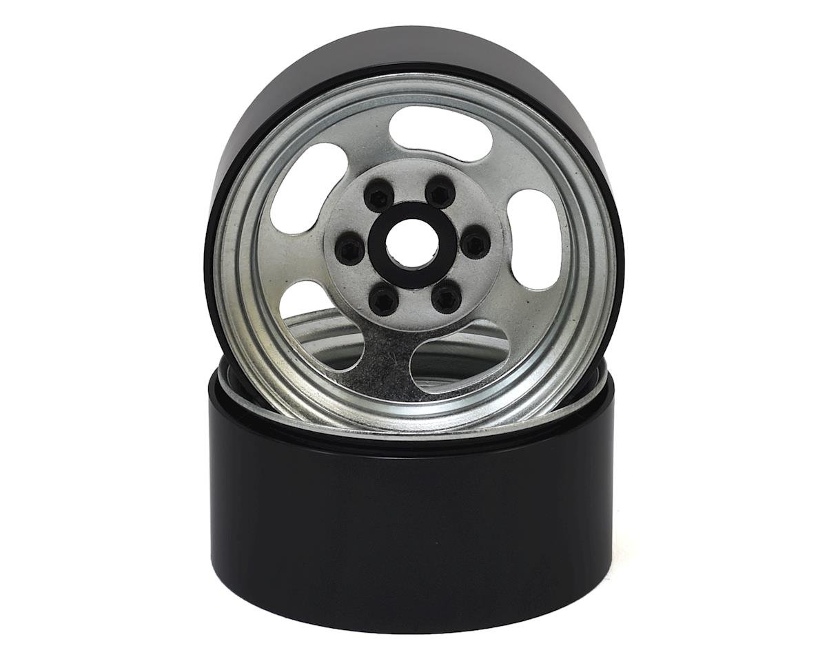 SSD RC Slot 1.9"" Steel Beadlock Wheels (Silver) (SSD00272)