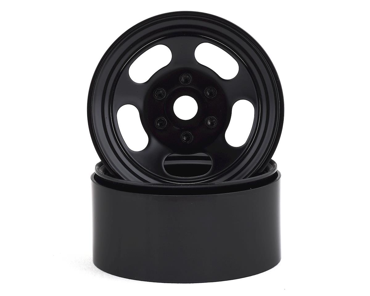 SSD RC Slot 1.9"" Steel Beadlock Wheels (Black) (SSD00274)