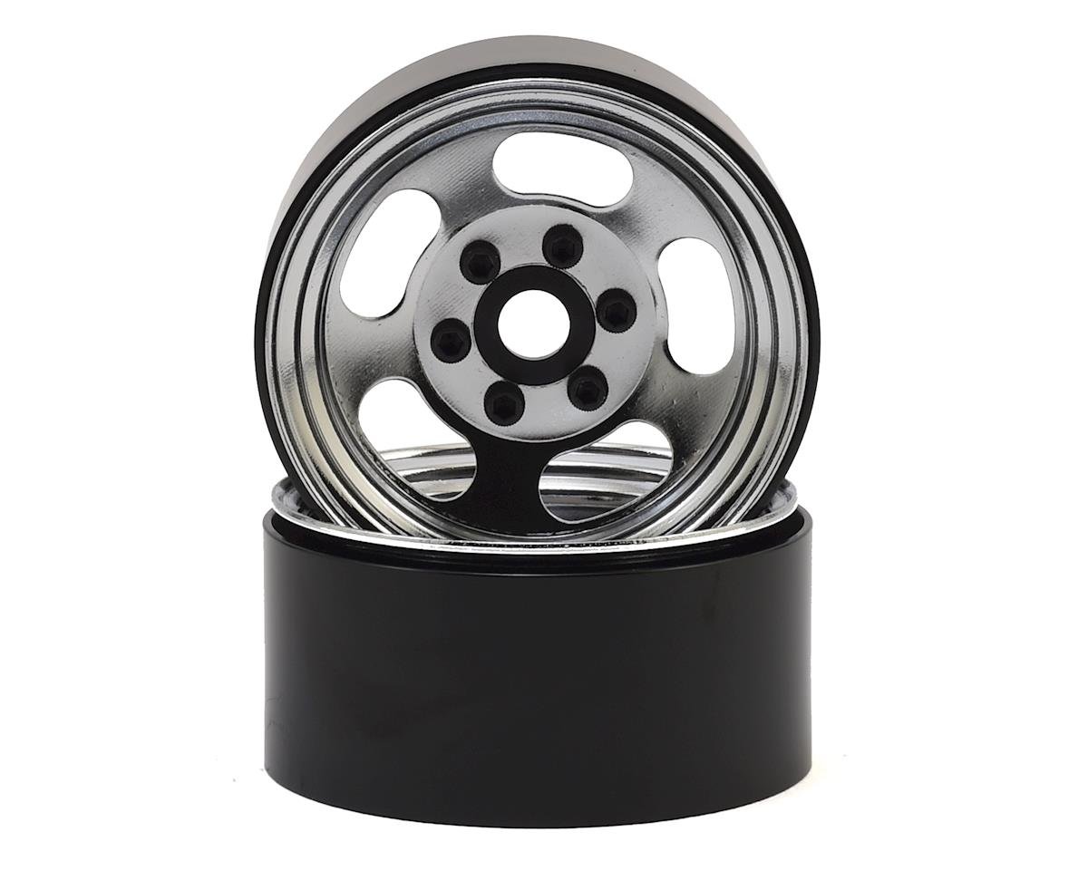 SSD RC Slot 1.9"" Steel Beadlock Wheels (Chrome) (SSD00276)