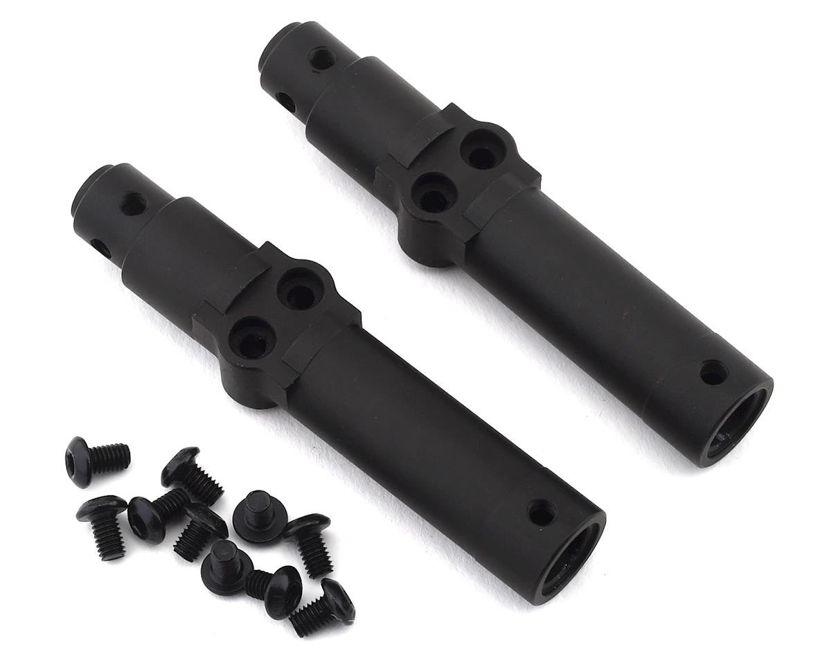 SSD RC SCX10 II Pro44 Aluminum Portal Rear Axle Tubes (Black) (2) (SSD00326)