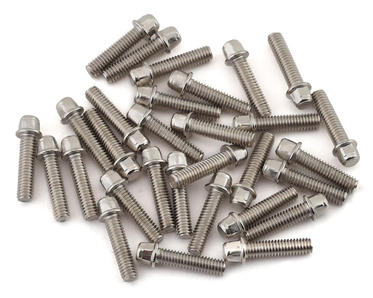 SSD RC 2.5x10mm Scale Wheel Bolts (Silver) (30) (SSD00409)