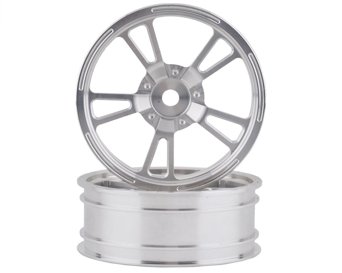 SSD RC V Spoke Aluminum Front 2.2Ó Drag Racing Wheels (Silver) (2) (SSD00470)