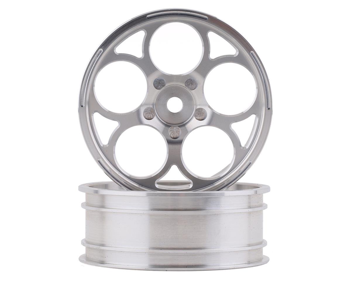 SSD RC 5 Hole Aluminum Front 2.2Ó Drag Racing Wheels (Silver) (2) (SSD00477)