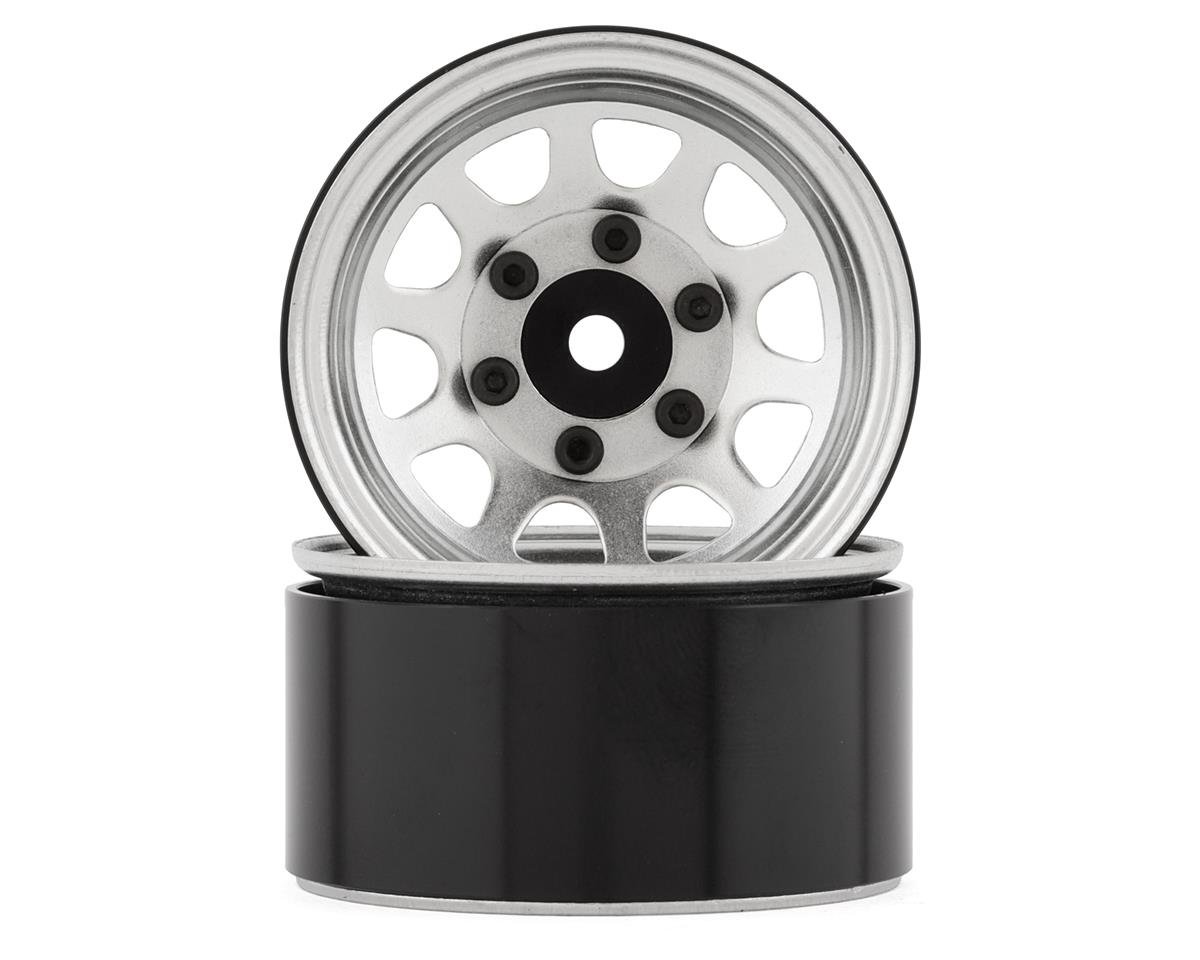SSD RC D Hole 1.55Ó Steel Beadlock Crawler Wheels (Silver) (2) (SSD00486)