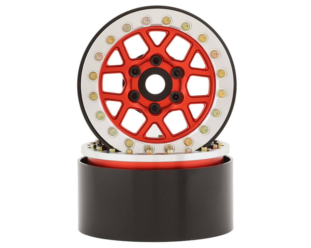 SSD RC 1.9"" Boxer Beadlock Wheels (Red) (SSD00538)