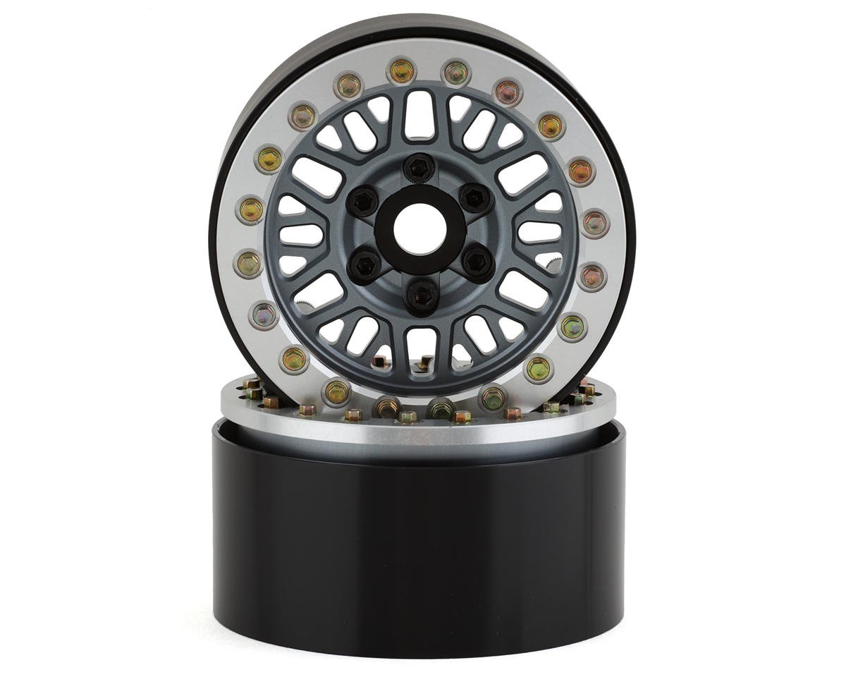 SSD RC Mesh 1.9" Beadlock Crawler Wheels (Grey) (2) (SSD00544)