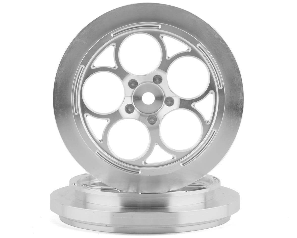 SSD RC 5 Hole 2.2/2.7" Narrow Front Drag Wheels (Silver) (2) (SSD00545)