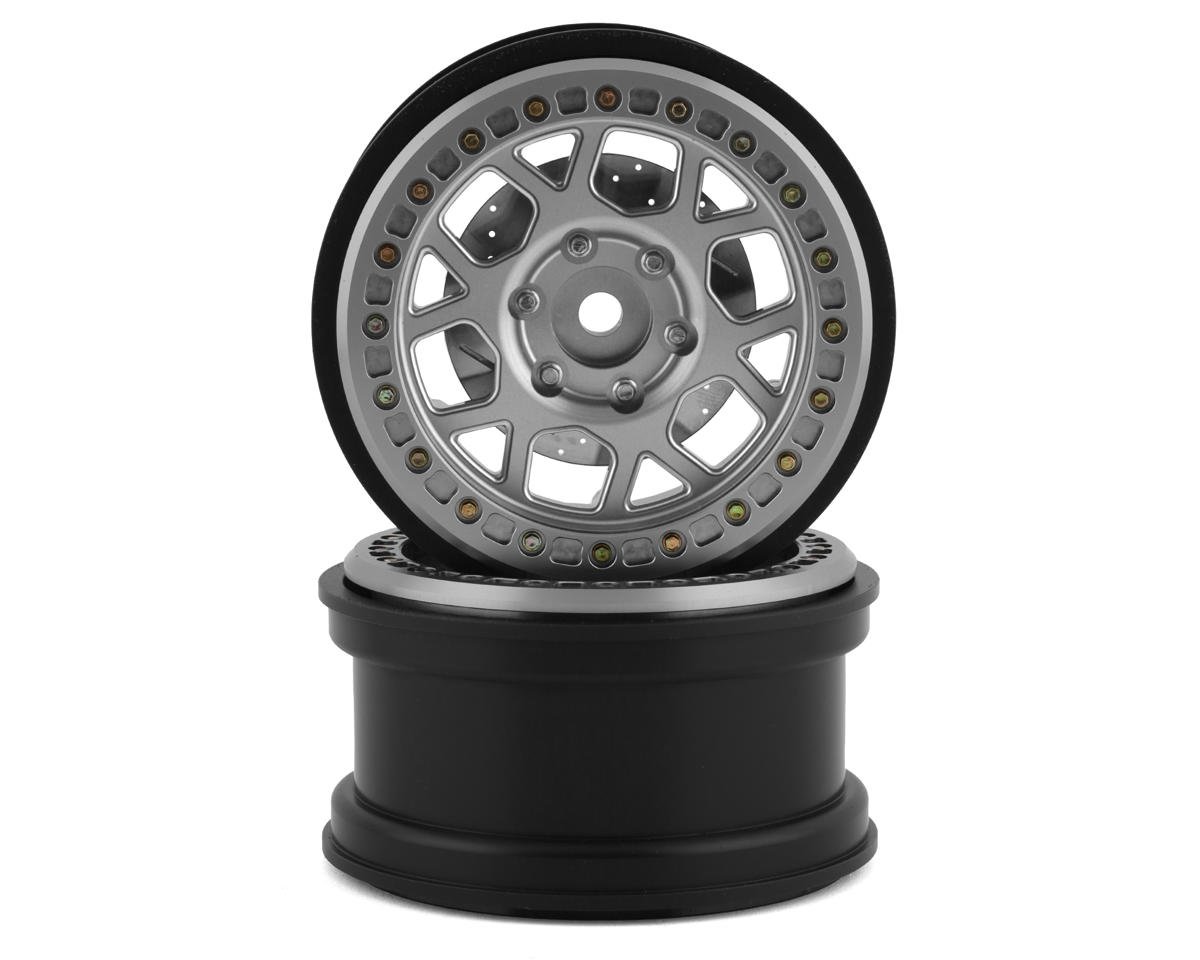 SSD RC 2.9Ó Boxer Beadlock Wheels w/Brake Rotor (Silver) (2) (SSD00557)