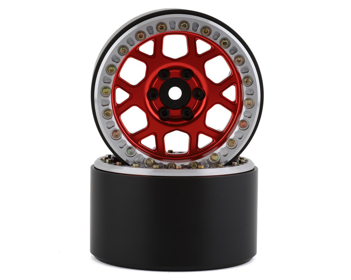 SSD RC 2.2Ó Boxer Beadlock Wheels (Red) (2) (SSD00559)