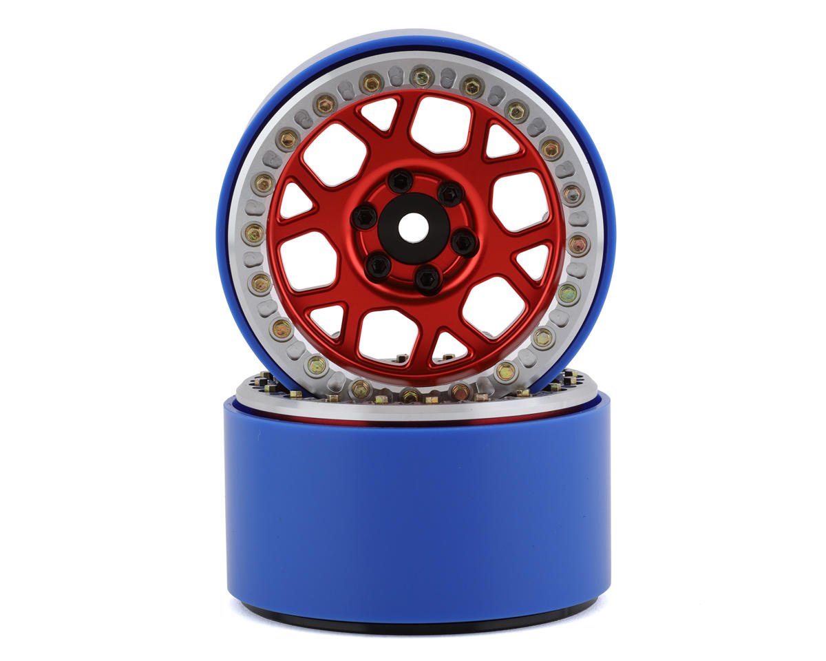 SSD RC 2.2Ó Boxer PL Beadlock Wheels (Red) (2) (SSD00565)
