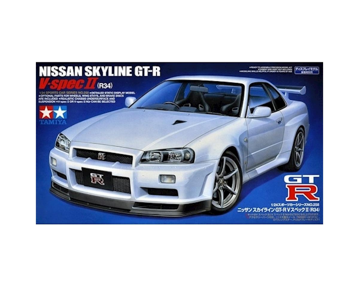 Tamiya 1/24 Scale GT-R R34 Nissan Sykline Model Kit (TAM24258)